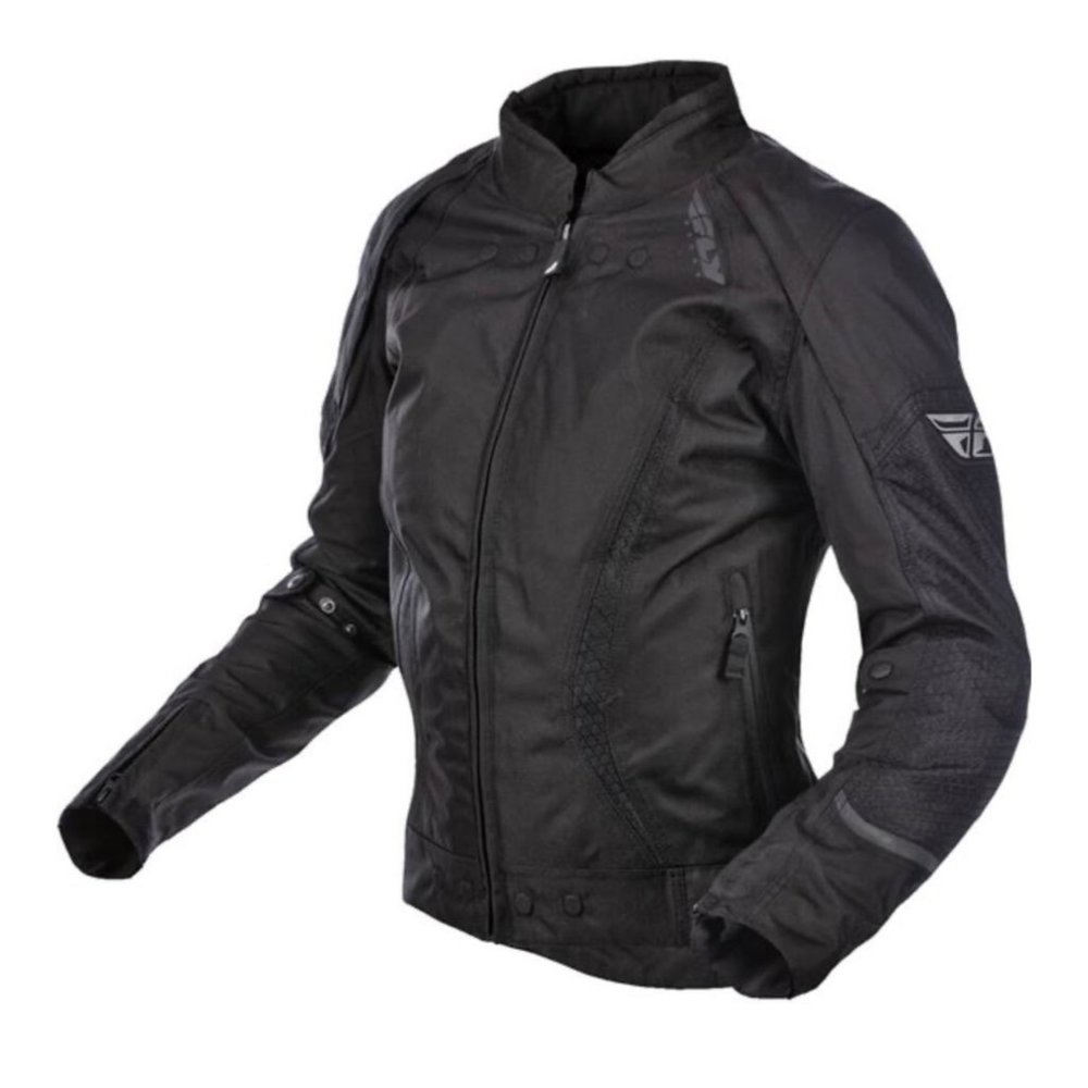 FLY RACING Black Butane Armored Motorcycle Crotch Rocket Biker Jacket NEW